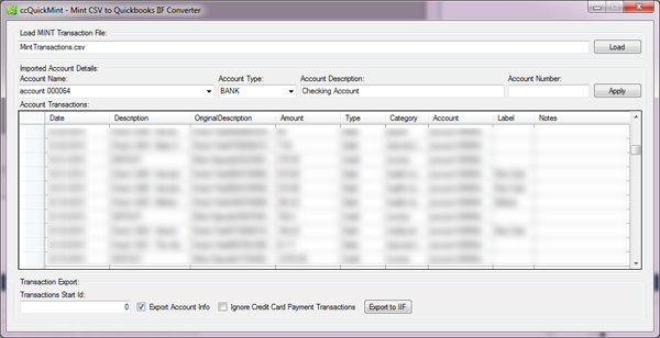 quickbooks import transactions from csv